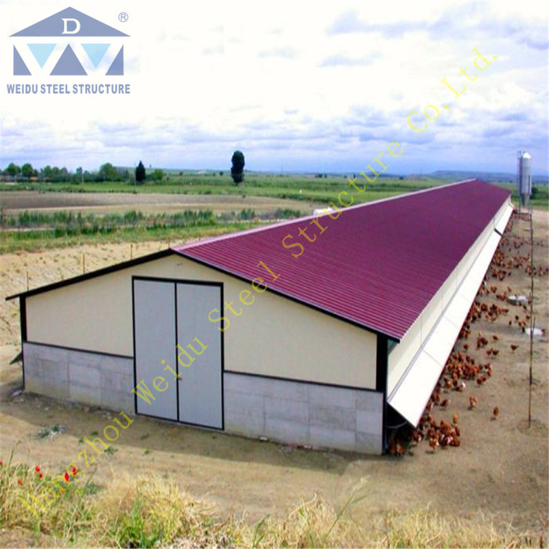 Prefab chicken farm design modern chicken farm egg layer poultry house design for chicken farm