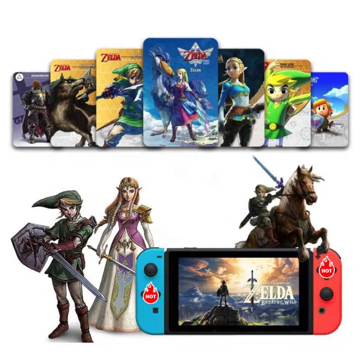 Для NFC Amiibo Legend of Zelda Breath of the24 in 1 для карты перекрещивания животных 24 25 моделей диких игр набор карт для Nintendo Switch