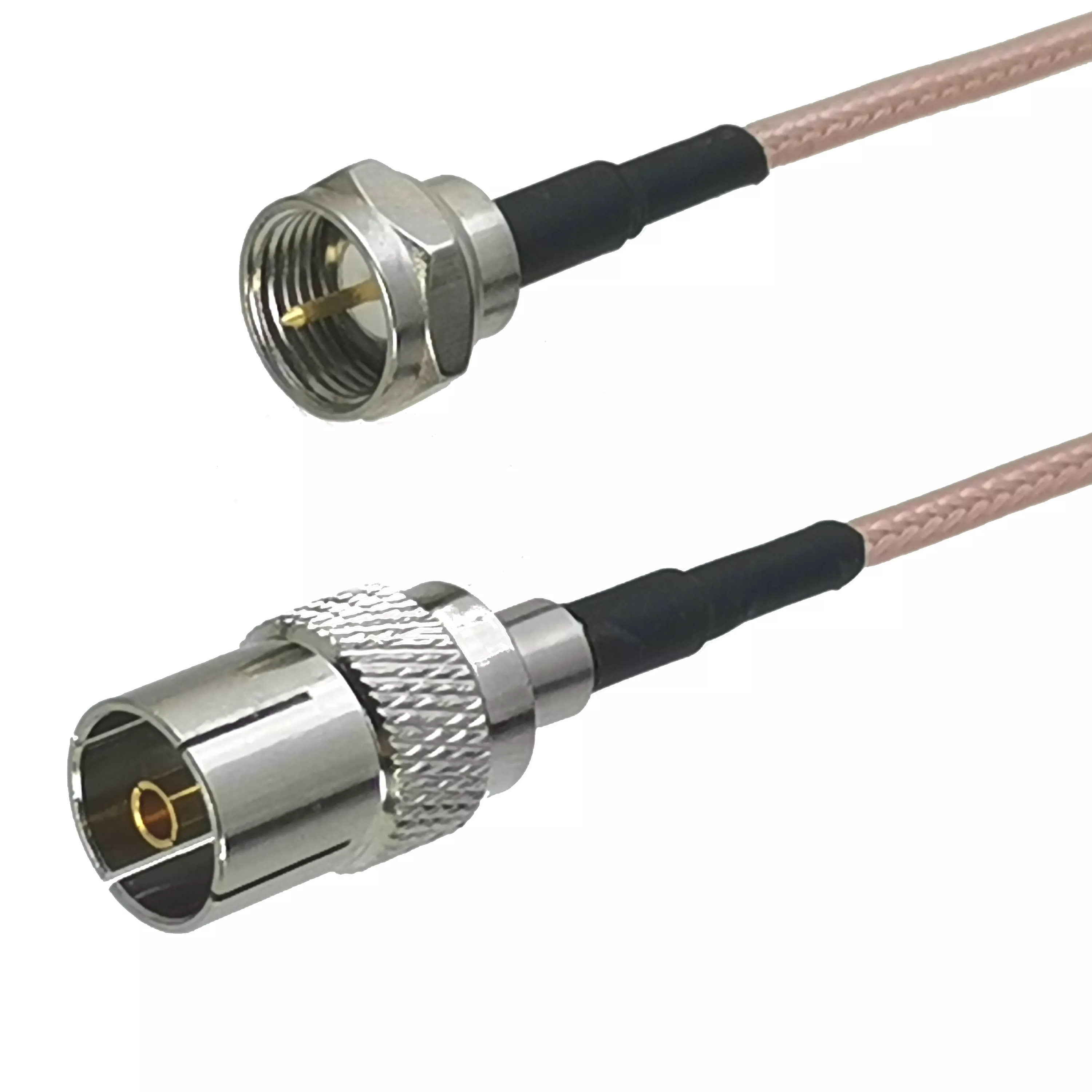 RG316 F TV Male plug to IEC PAL DVB-T Female Jack Connector RF Coaxial Jumper Pigtail Cable For USB Modem 4inch~10M