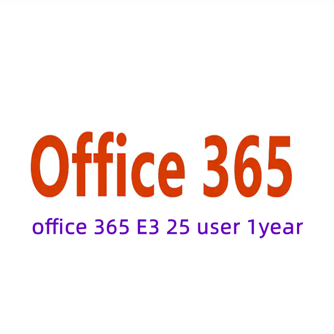 Office 365 Enterprise E3 25, подписка на годовую лицензию пользователя, все языки, цифровой ключ