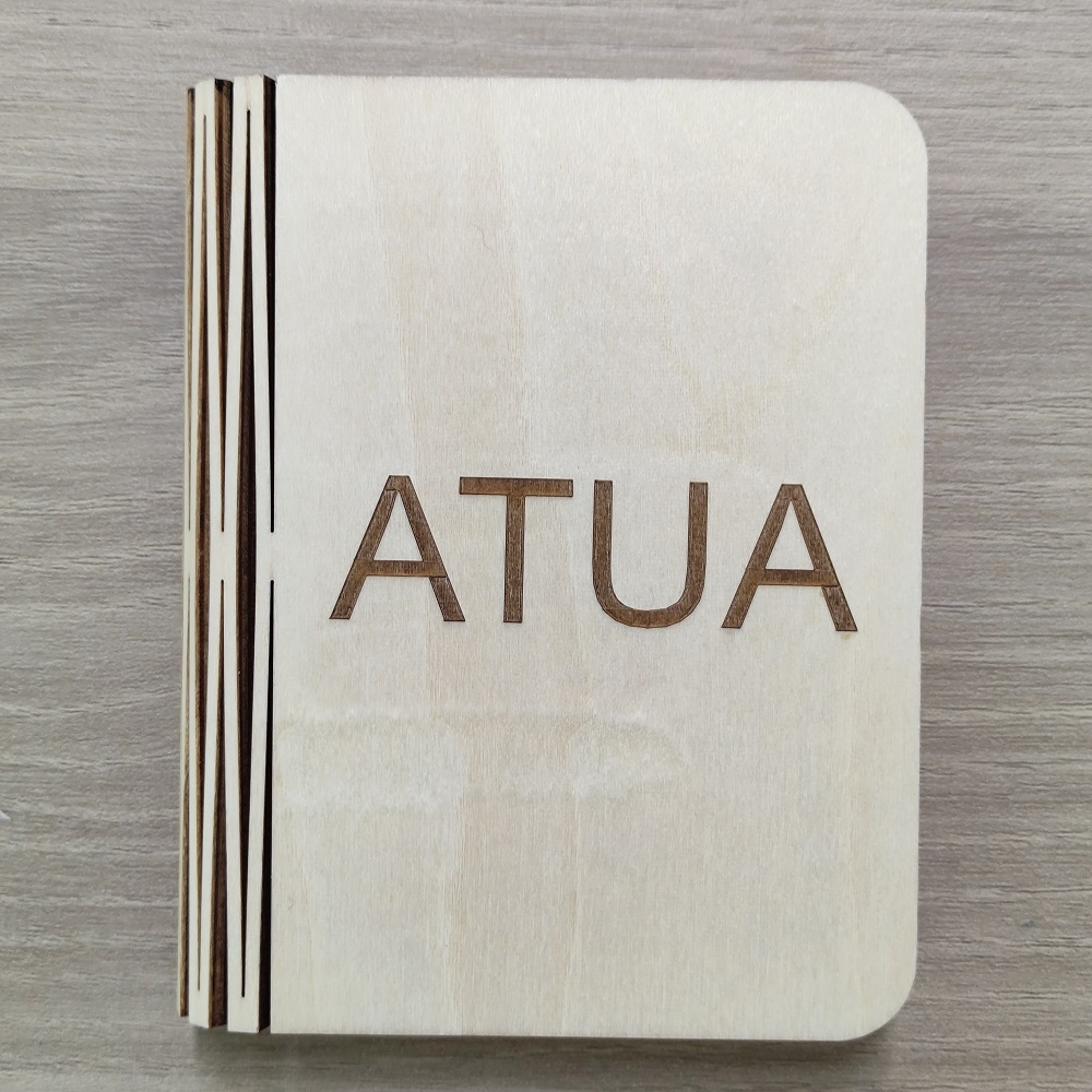 ATUA Custom Engraved Colorful Book Light Portable Rechargeable Magnetic Foldable Wooden Reading Night Light Desk Lamp