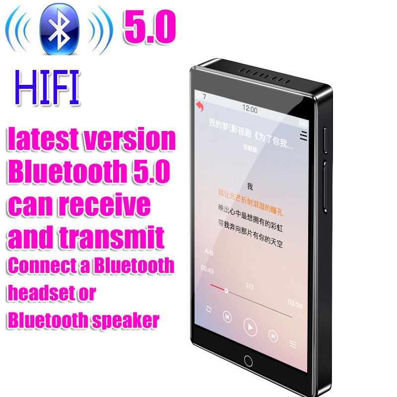 OEM MP3 bt 5,0 MP3-плеер 4,0 дюймовый полносенсорный экран FM-музыкальный плеер с внешним динамиком H1 mp3