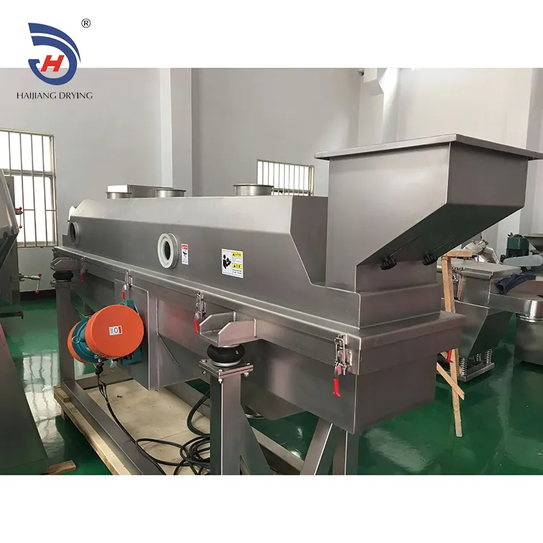 Vibrating Fluid Bed Dryer Factory Supply ZLG Series Rectilinear Vibrating Sesame Seed Fluid Bed Dryer For Pharmaceutical Industry