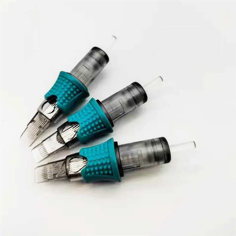 OEM High Quality Membrane Tattoo Needle Cartridge 1 RL .35mm PMU Disposable Needle EO Gas Sterilized Tattoo Needles