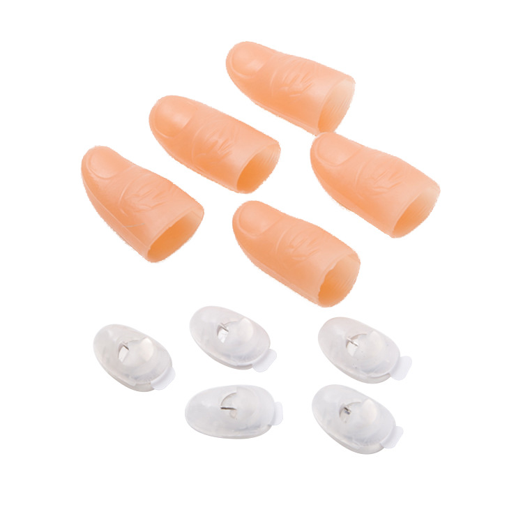 Luminous Magic Finger Light on LED Props for Bar Party Cheer PVC Luminous Finger Cots Led Nail Lamp Single Finger