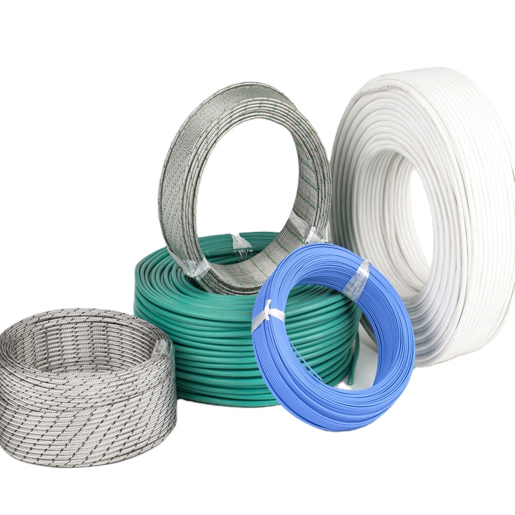 Платино тип провод к термопары K термоэлектродный провод KX-PTFE/PTFE/SSB-2 * 7/0.2 тефлоновый провод с оболочкой из нержавеющей стали