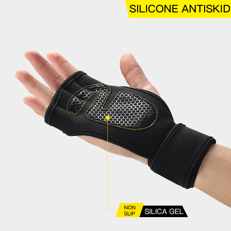 Weight Lifting Gloves Men Fitness Gym Gloves Unisex Bodybuilding Workout Sports Training Gloves with Wrist Support for Women