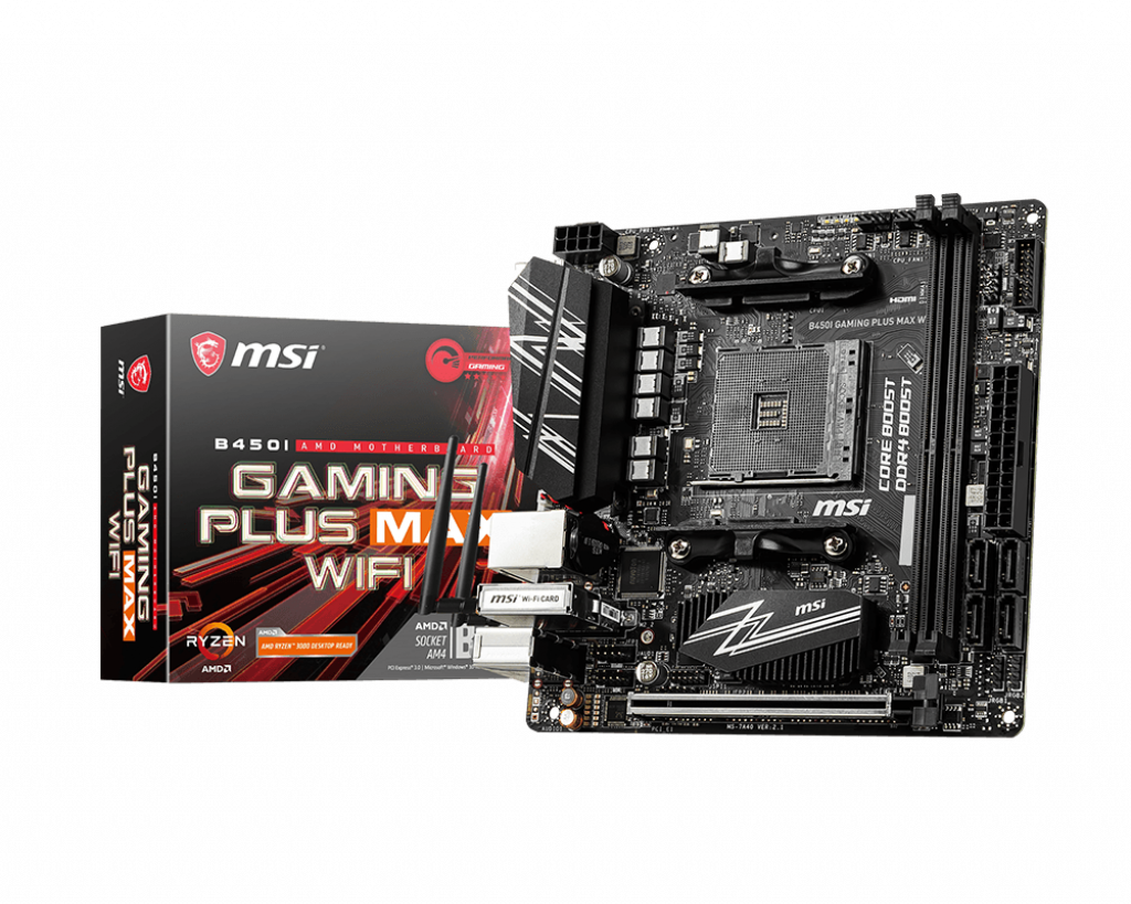 Материнская плата для Msi B450I GAMING PLUS MAX WIFI AC 32 Гб DDR4 AM4 Mini ITX