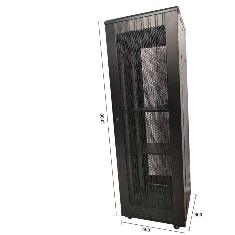 19 Inch 42u 600*2000mm outdoor telecom network 42u rack server cabinet chassis two doors