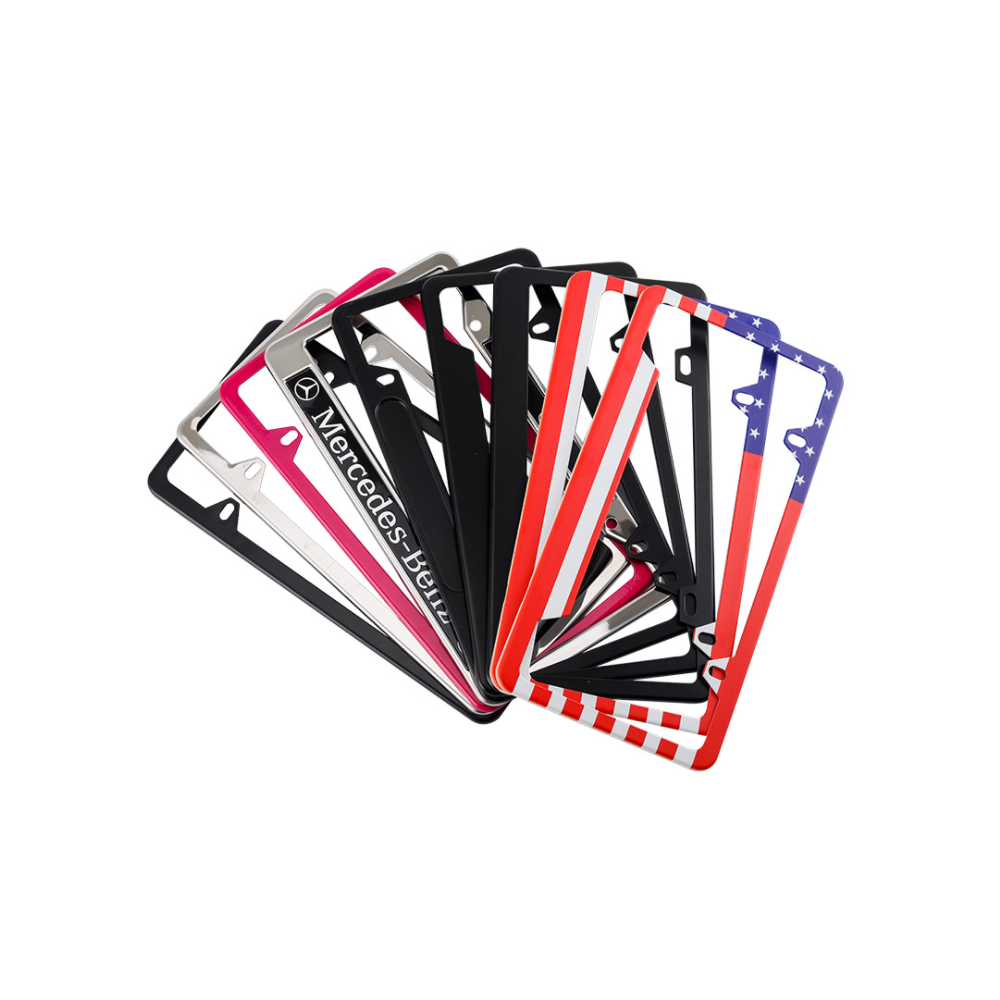 Dongguan Factory Best Price Custom Car Plate Holder Stainless Steel Aluminum License Plate Frame