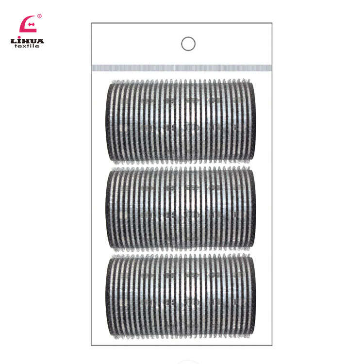 Heatless DIY salon mesh hair rollers with detangler hair brush rollers hair roller curl
