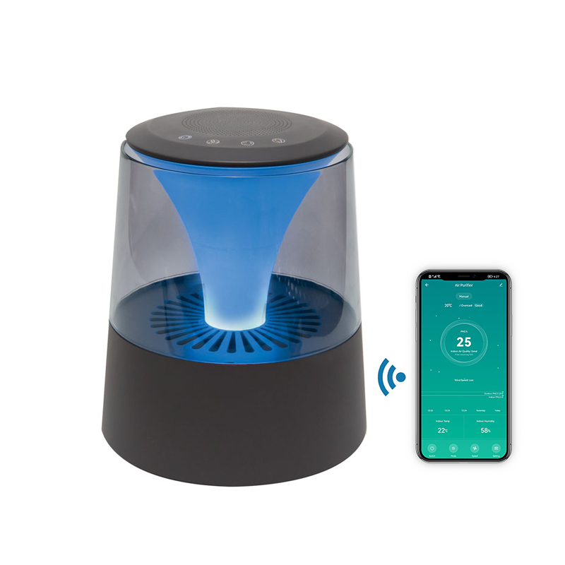 New desktop Light Music air cleaner portable Negative Ion Air Purifier