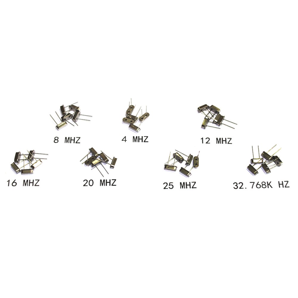 hc-49s Crystal Oscillator electronic Kit resonator ceramic quartz resonator hc-49 DIP 7 kinds X 5pcs 32.768K 4 8 12 16 20 25 MHZ