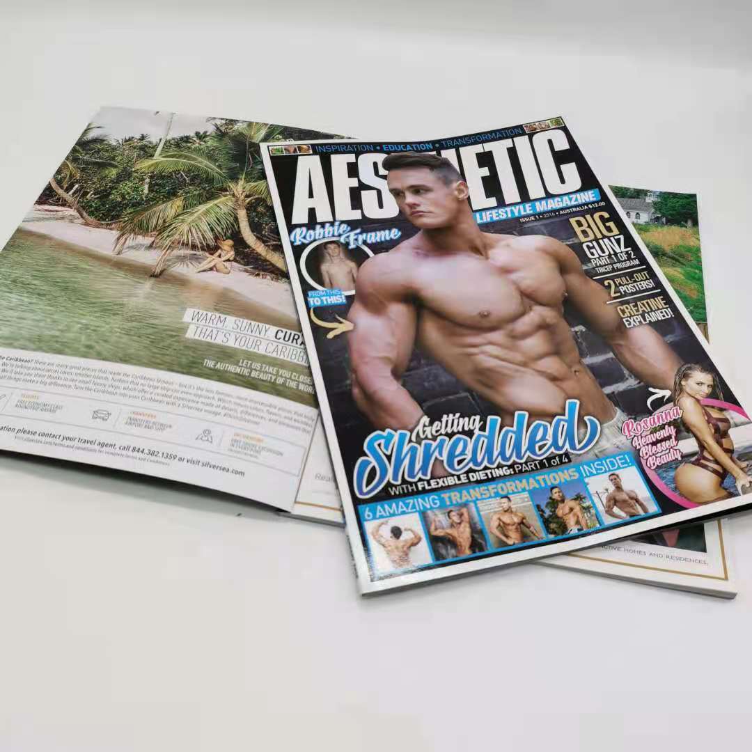 Cheap custom adult sexy magazine printing, fashion magazine printing service