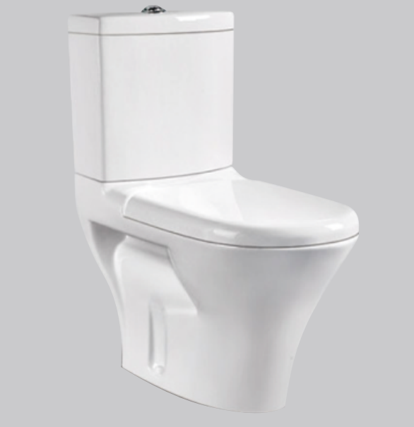 Sanitary Ware Bathroom Ceramic Two Piece Wc Toilet Set Dual Flush Rimless Wash Down toilet