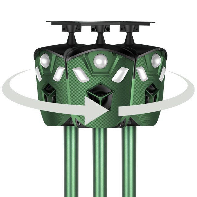 Ультразвуковой Отпугиватель вредителей X-PEST 2020 AR16 с пассивным инфракрасным датчиком, 360 градусов, светодиодная мигающая сигнализация, Репеллент для собак, птиц, кошек, животных