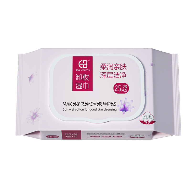 Private Label Custom Logo Sensitive Skin Feminine Face Cleaning Make Up Wet Wipes Makeup Remove Wipes