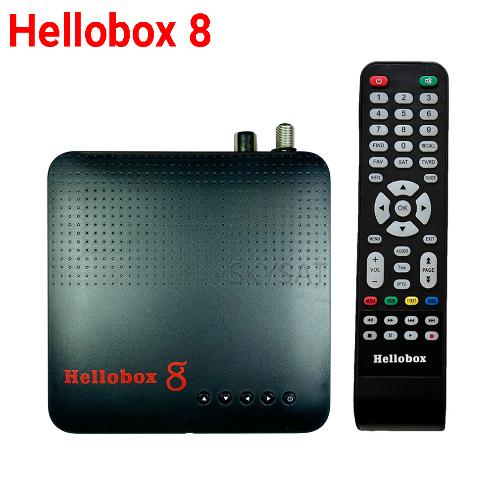 Hellobox 8 H.265 DVB-S2 DVB-S2X DVB-T2 спутниковый ТВ-приемник Поддержка авто PowerVu Auto Biss IPTV ccccam Scam +