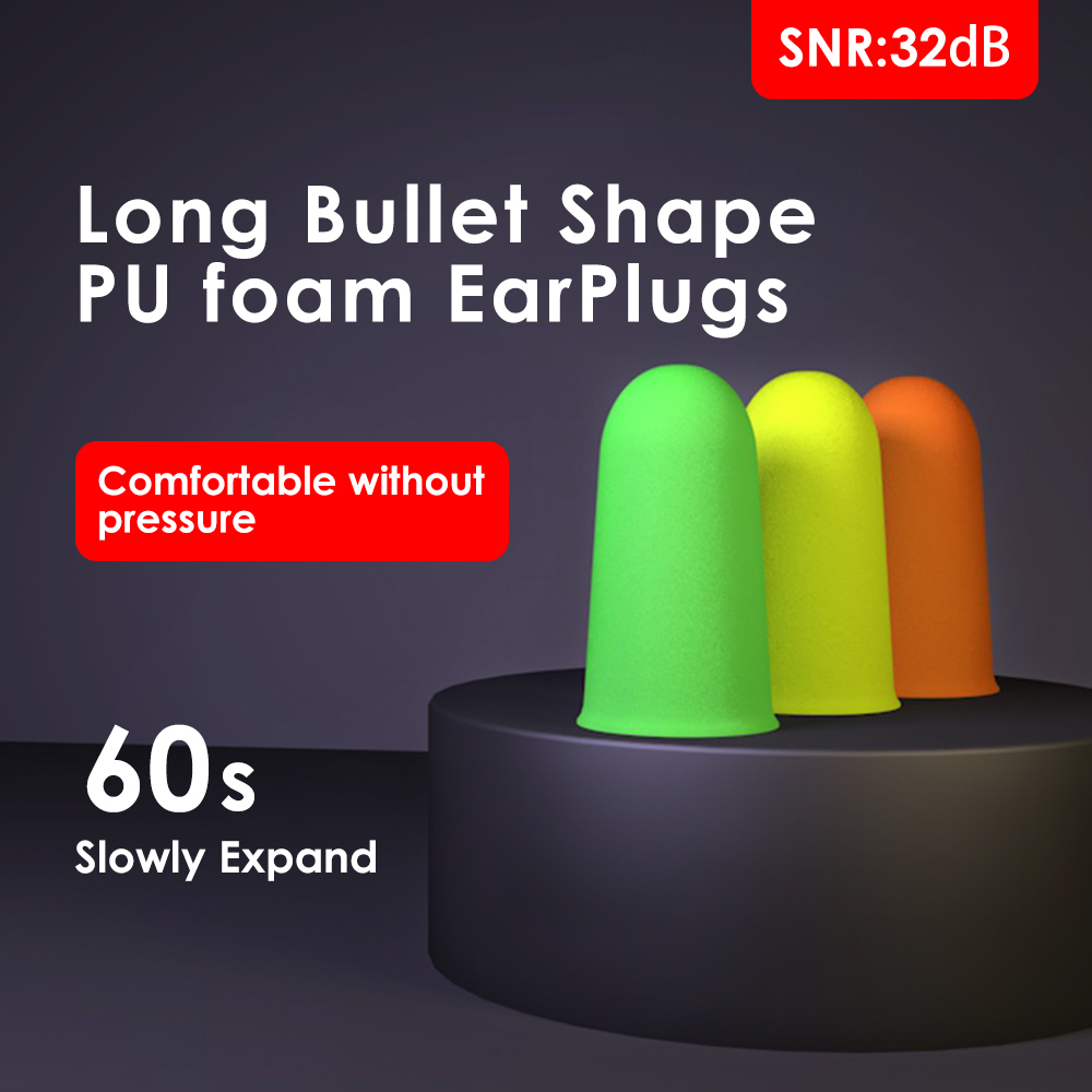 60 pairs in a Bottle New Style SNR 38dB Foam Sleeping Earplugs