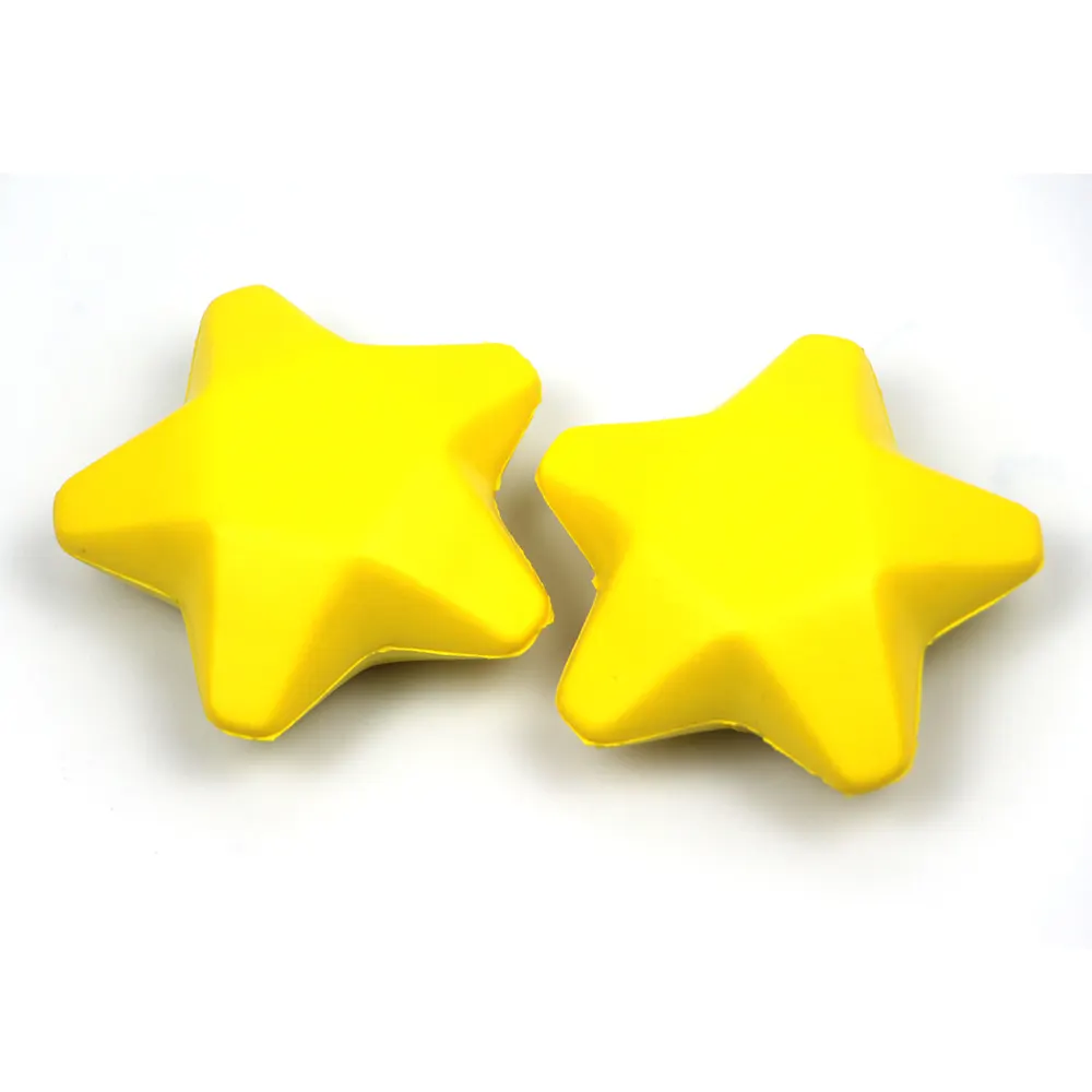 High Quality Wholesale 8X8X3.5Cm Customized Pu Stress Star ball