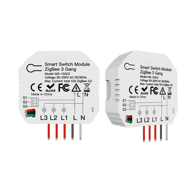 Китайский производитель 3 банда 2 пути 3 способа Zigbee умный выключатель света модуль 10A для Tuya Smart Home