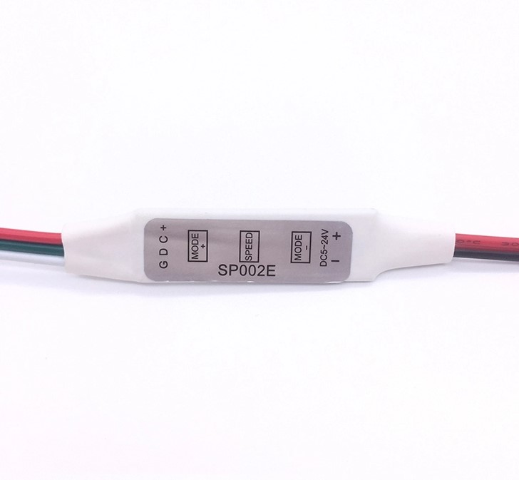 DC5V-24V 3 кнопки мини светодиодный пиксель RGB контроллер SP002E для пикселей светодиодные полосы WS2811 WS2812B