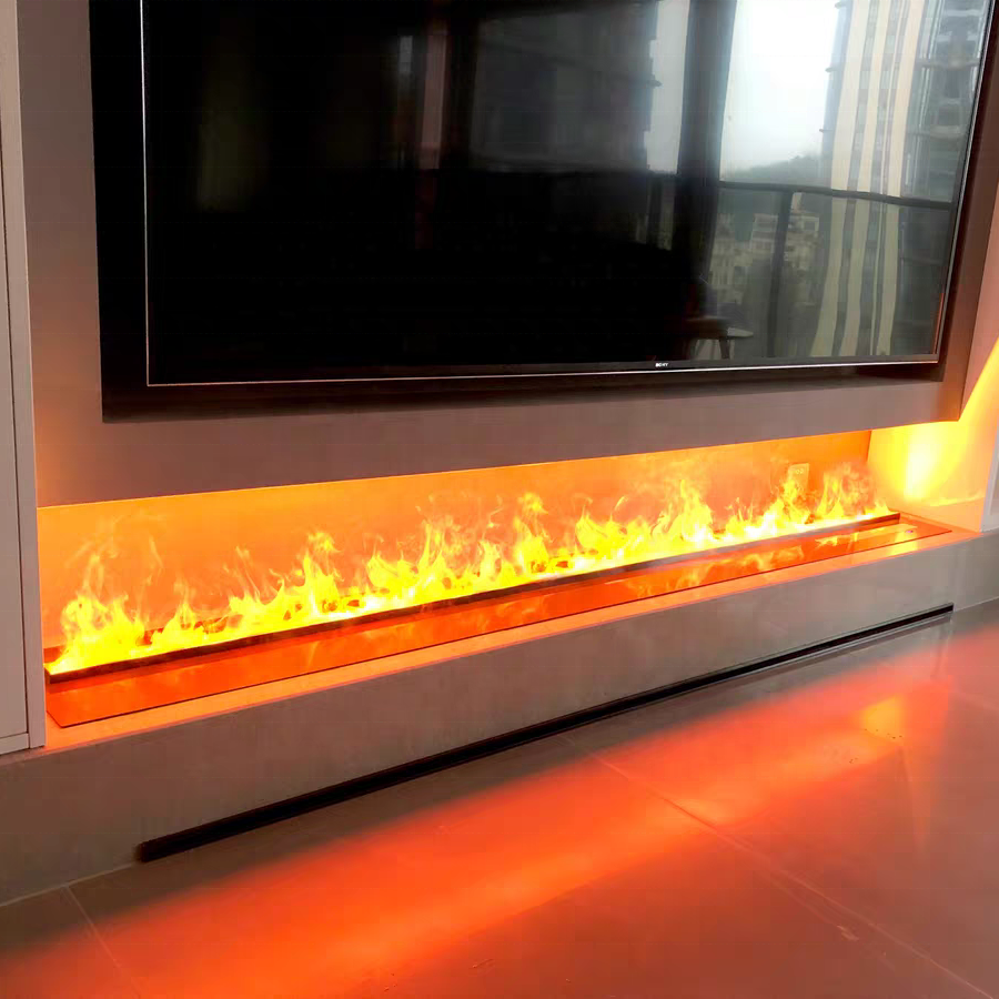 Mantel tv stand with fireplace with mounted insert multi colors for recessed decoration electric fire place
