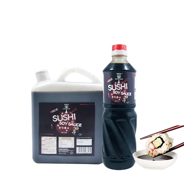 Jolion Chinese Sauce Manufacture production line Shrimp and Sushi japanese Dipping LBS 1L PET Bottle black fresh Soy Sauce