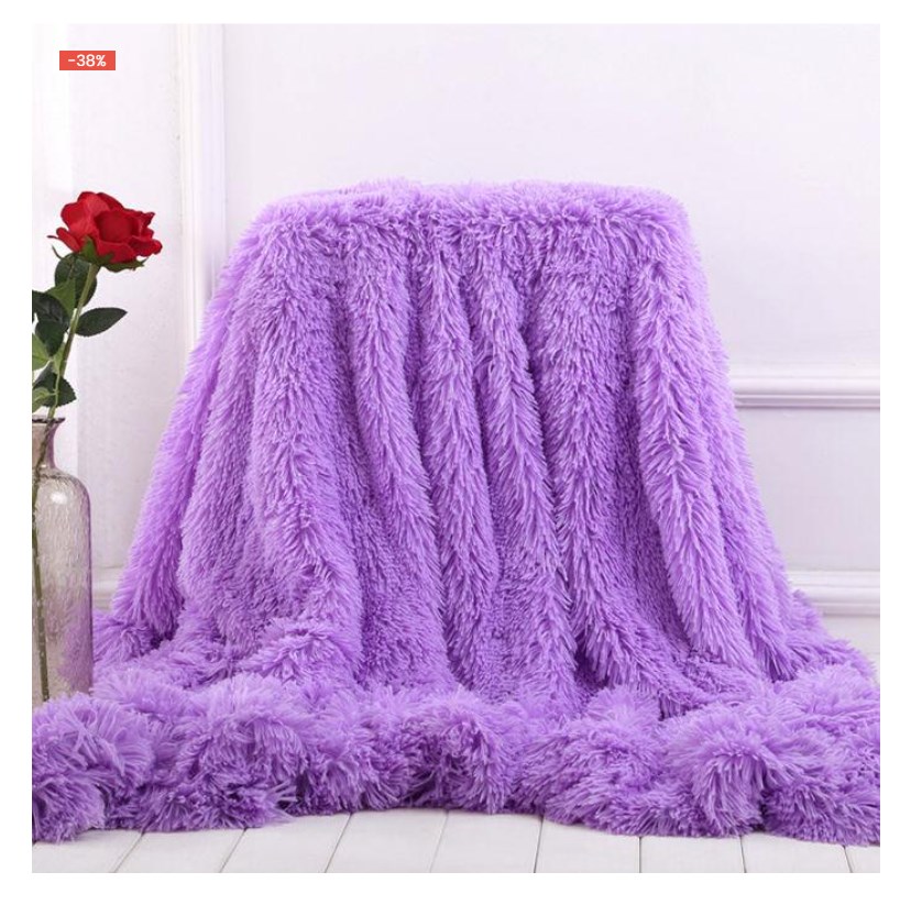 Factory wholesale price 100% polyester large plush throw blanket 50*70 solid soft for sofa couch