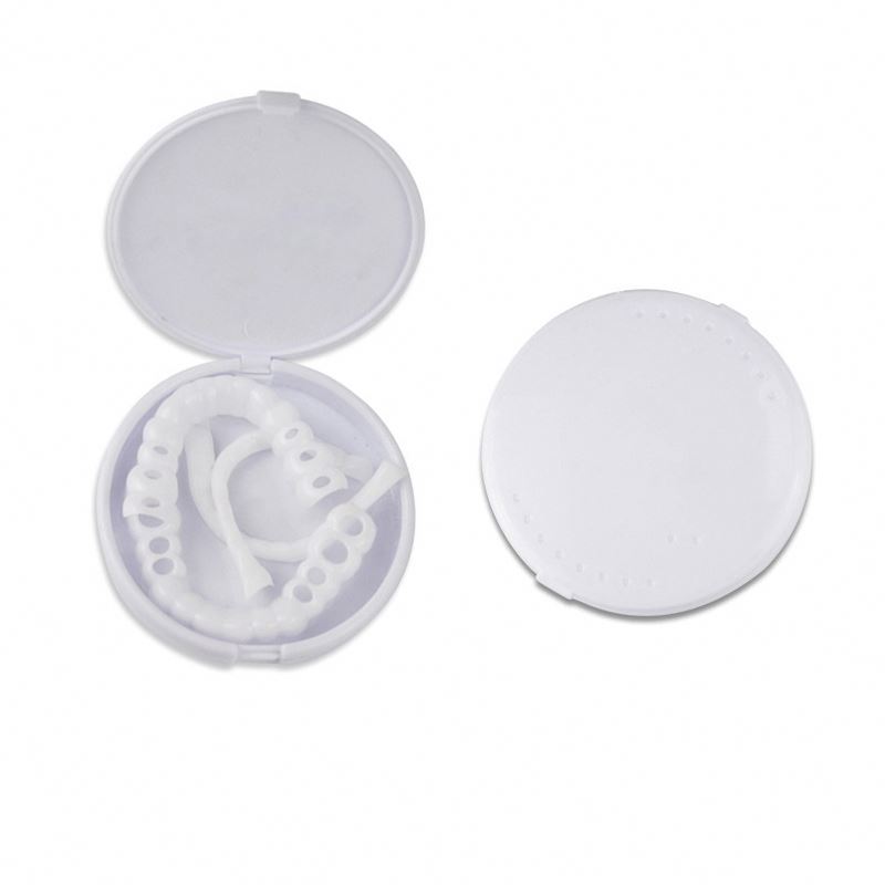 2021 New customized label Upper lower False teeth cover Veneers Comfort Fit Flex Denture braces