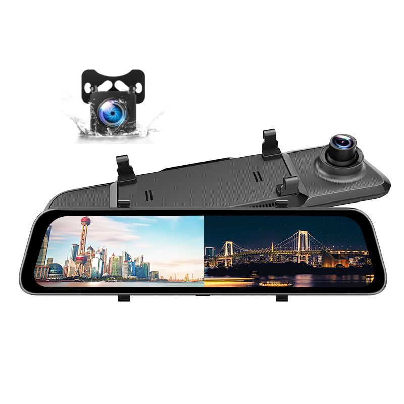 Новая одежда для маленькой девочки 2K 12 "дюймовый Gps E-Dog Автомобильная электроника автомобиля Dashcam 11,6 дюймовое зеркало заднего вида с камерой