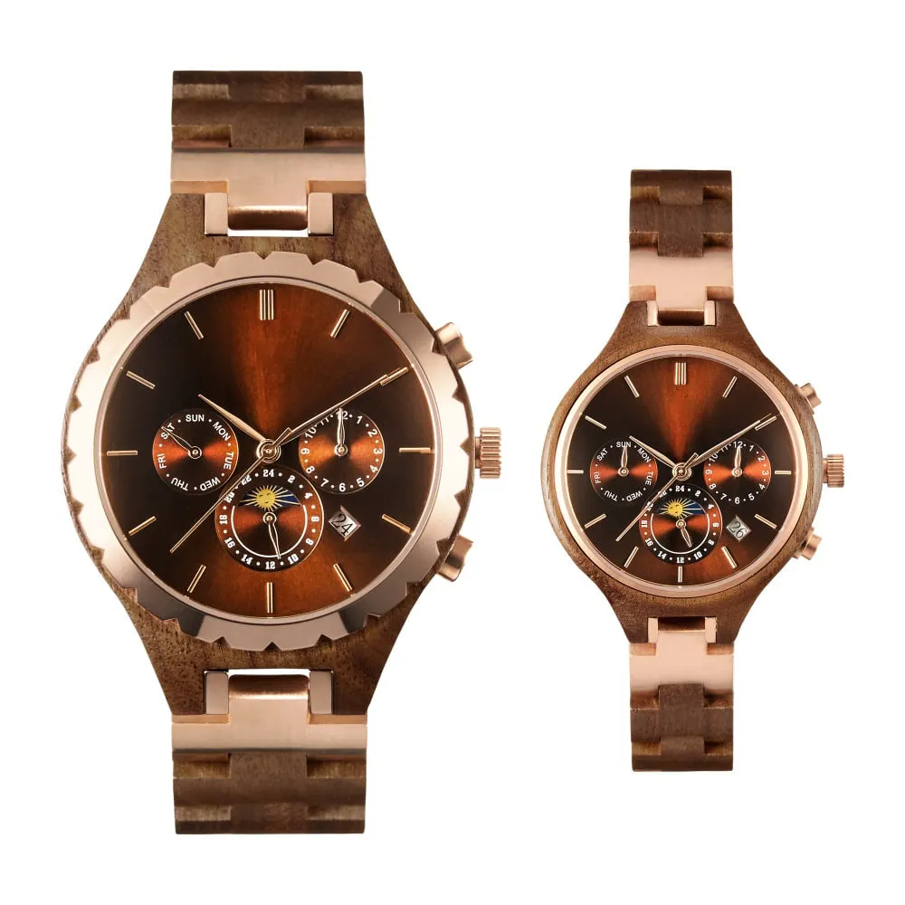 Wooden Watches Automatic Mechanical ROYAL BEAR 2020 5AT Waterproof Sapphire Crystal Luxury Casual Skeleton Couple Automatic Mechanical Wood Wrist Watch For Lovers