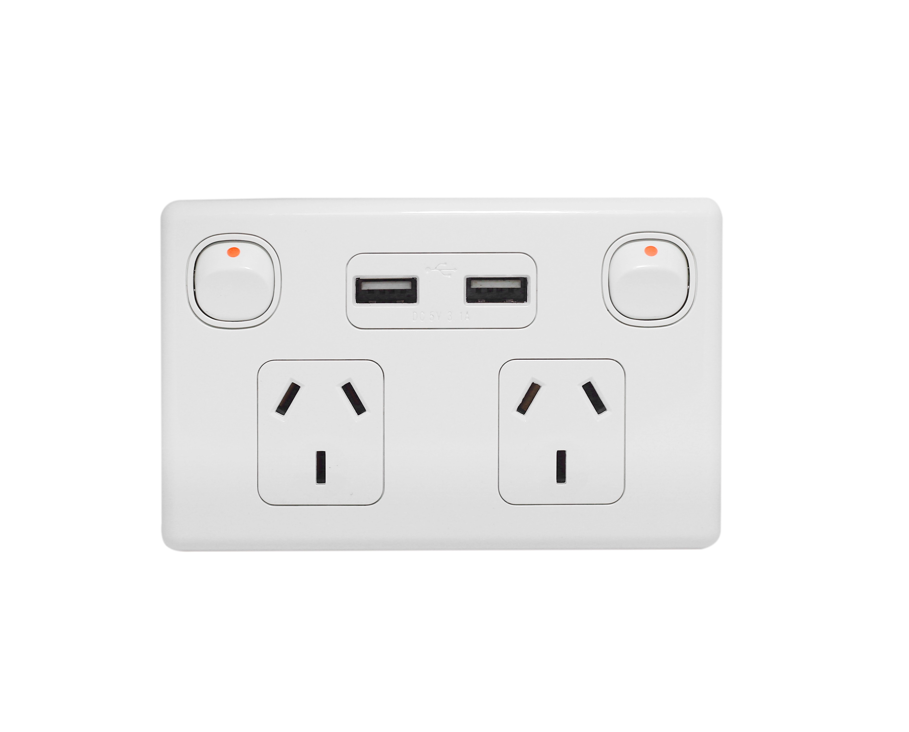 Австралийский Стандартный Выключатель света с двойным разъемом и USB
