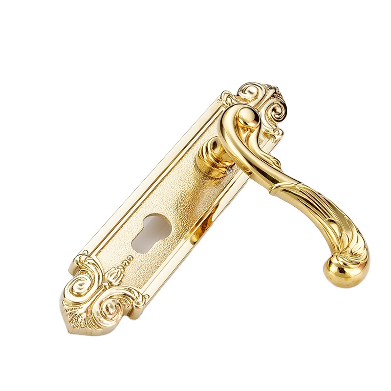 New design door handle gold European door handle luxury bedroom wooden door handle