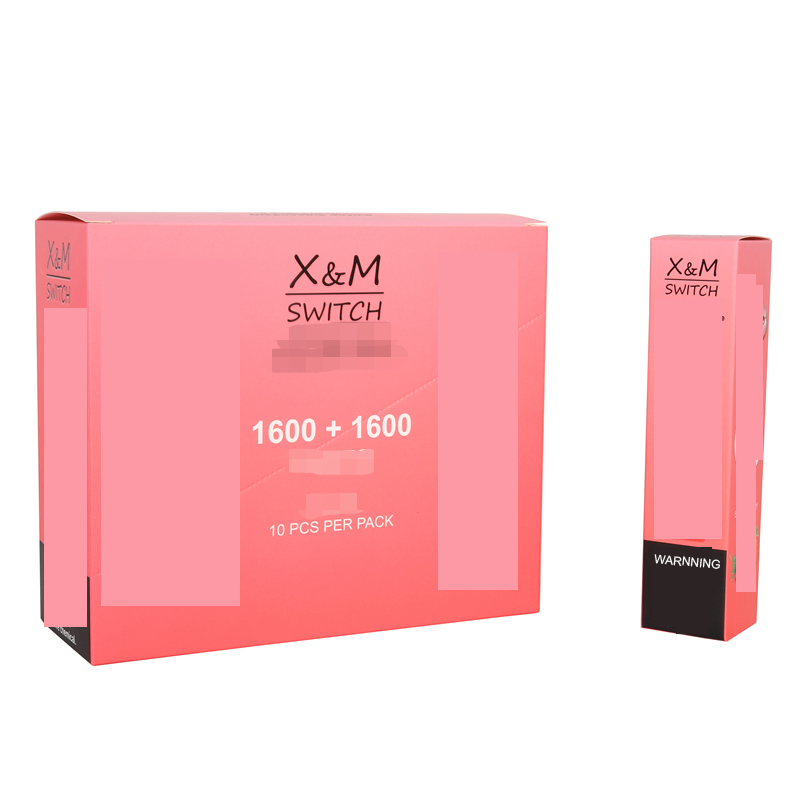 100% Leakproof Vape Pod e Cigarette LED light flash disposal vape with custom packaging