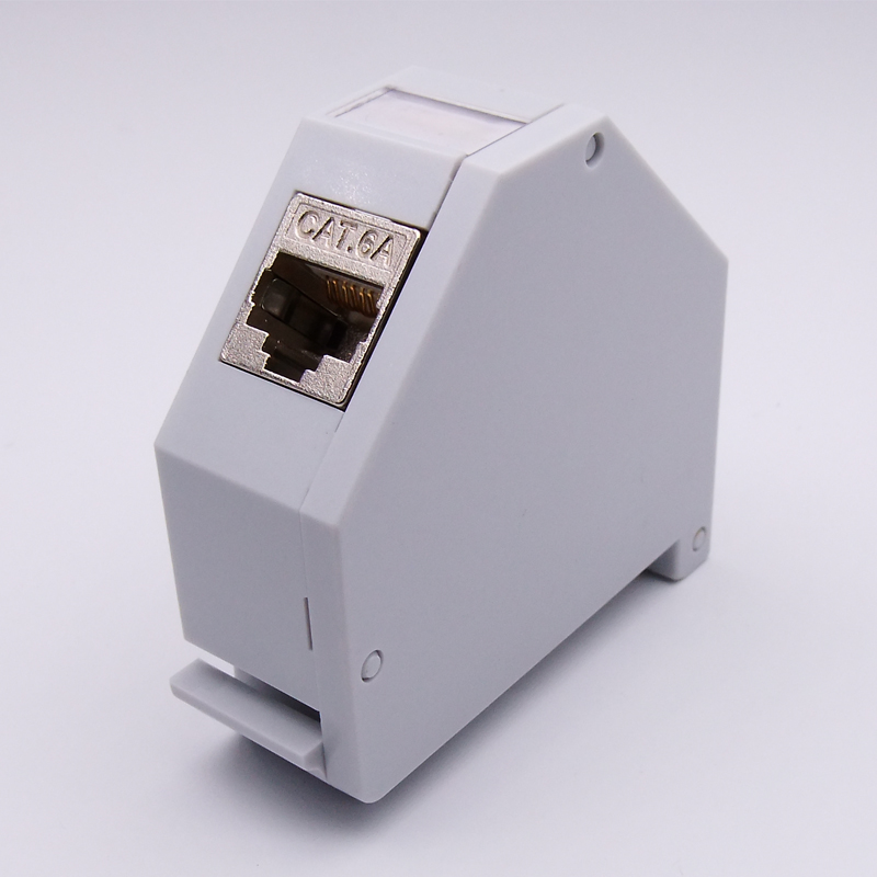 DG-SB001 DIN рейка крепление на выходе RJ45 Keystone Jack рамка для STP/UTP Cat.5e Cat.6 Cat.6A keystone jack