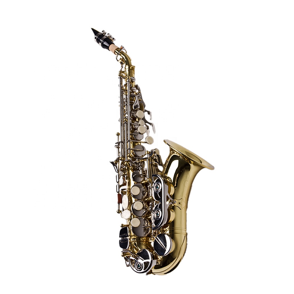 High Quality Cheap Nickel Keys Curve Bell Soprano Saxophone JYSS100DLN