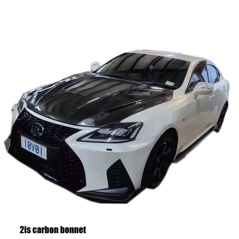 Крышка автомобильного двигателя из углеродного волокна для IS IS300 IS250 IS350 2006-2012 Lexus IS, комплект кузова капота