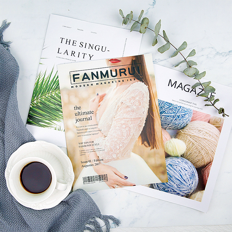 Yiscaxia Magazine album photography background props gourmet cosmetics photography magazine background ins photo props