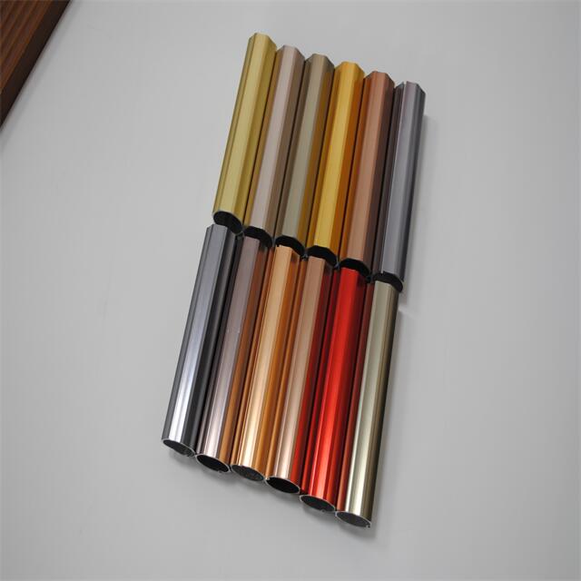 round tube for aluminum profile 36mm aluminium curtain rod