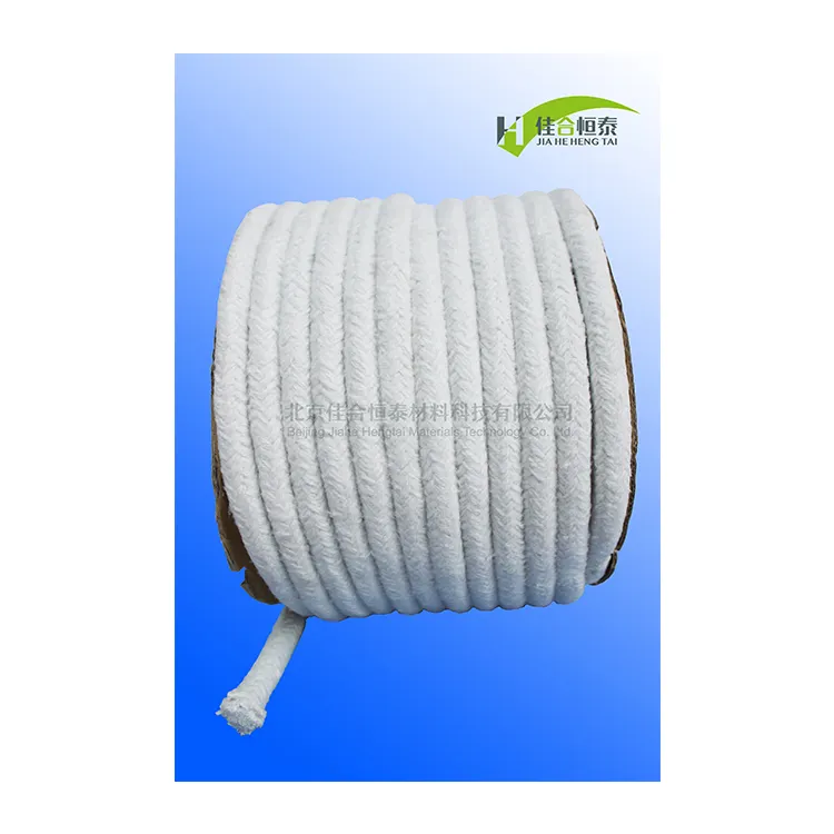 Good Quality High Temperature Resistance Ceramic Fiber Round Braided Rope