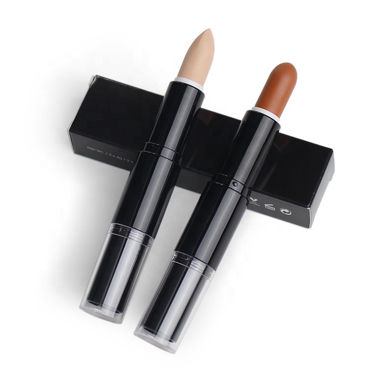 Double ended contour highlighter stick private label bronzer kit no logo highlighter contour pencil
