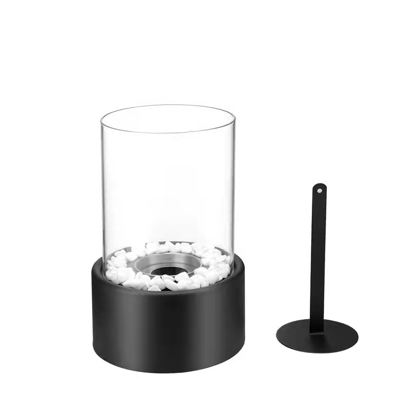 Portable Tabletop Fireplace Pellet, Glass Mantels, French Marble, European, Modern, Desktop Fire Pit, outdoor Burning