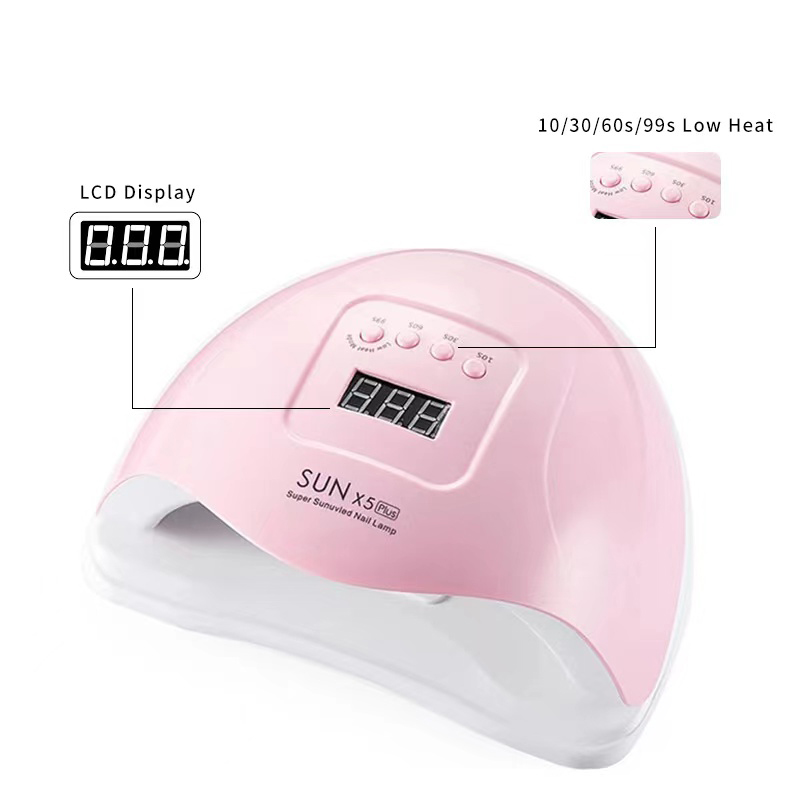 Оптовая продажа, дешевая розовая и белая Сушилка для ногтей 80 Вт 36 Led Sun X5 Plus, УФ светодиодная лампа для ногтей