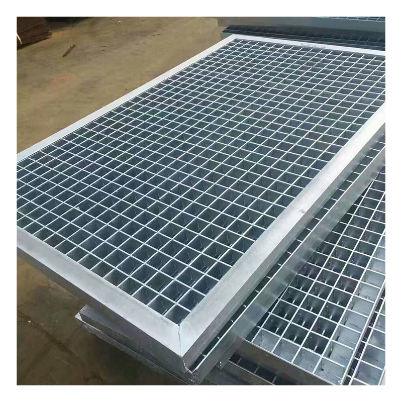 Hot dip galvanized car parking floor door mat walk platform walkway deck driveway tree metal steel grating for saddle catwalk