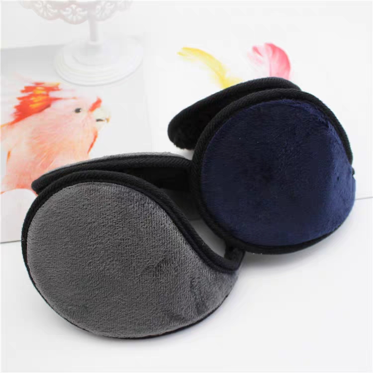 Men's Ear Muffs Winter Ear warmers Fleece Earwarmer Mens Women Folded Plush Earmuffs Ear Accessories 4 Colors