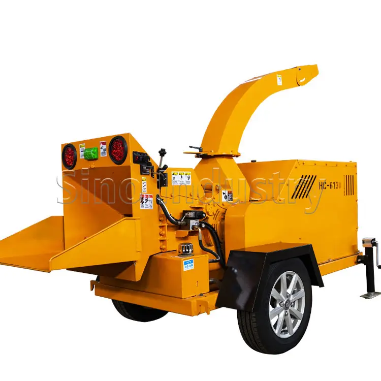 Large Branch Shredder Orchard Trunk Wood Grinder Mobile Diesel Electric Branch Wood Crusher