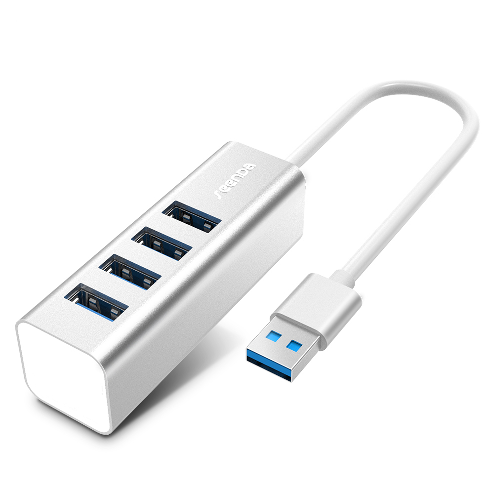 Алюминиевая 4-портовый концентратор USB 2,0 внешний портативный OTG концентратор USB разветвитель для портативных ПК планшетный компьютер аксессуары