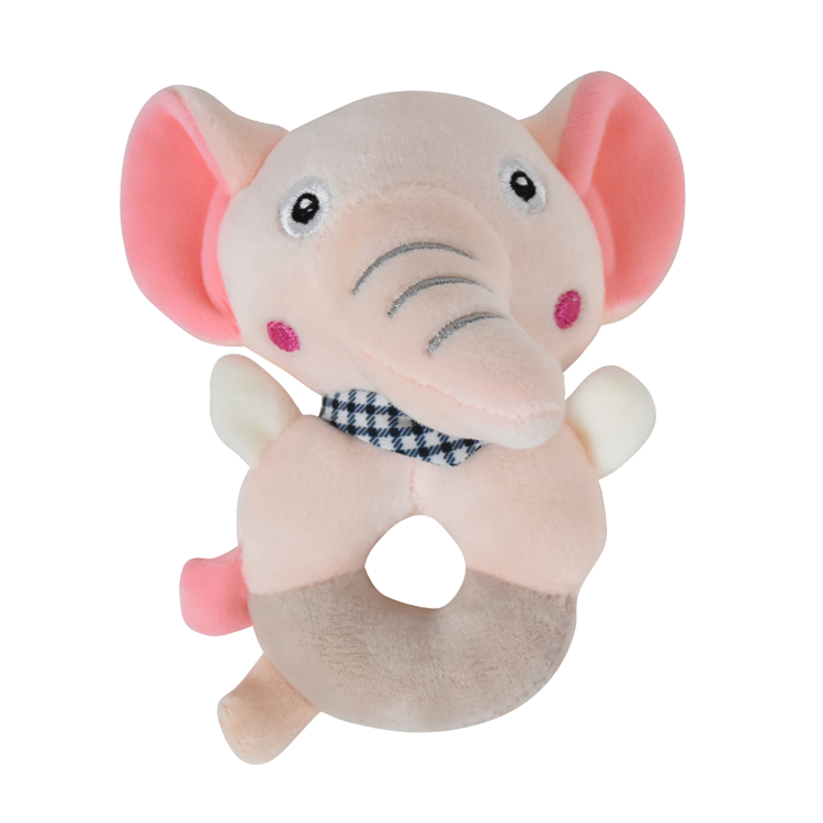 2021 New Design Baby Rattle Toys Hand Bell Grasping Plush Soft Toys Rattle