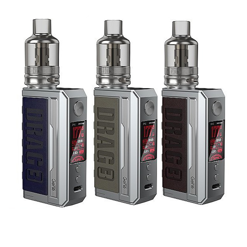 Best Price Drag 3 177W TC Kit Power By 18650 Battery 510 thread Box Mod Original VOOPOO